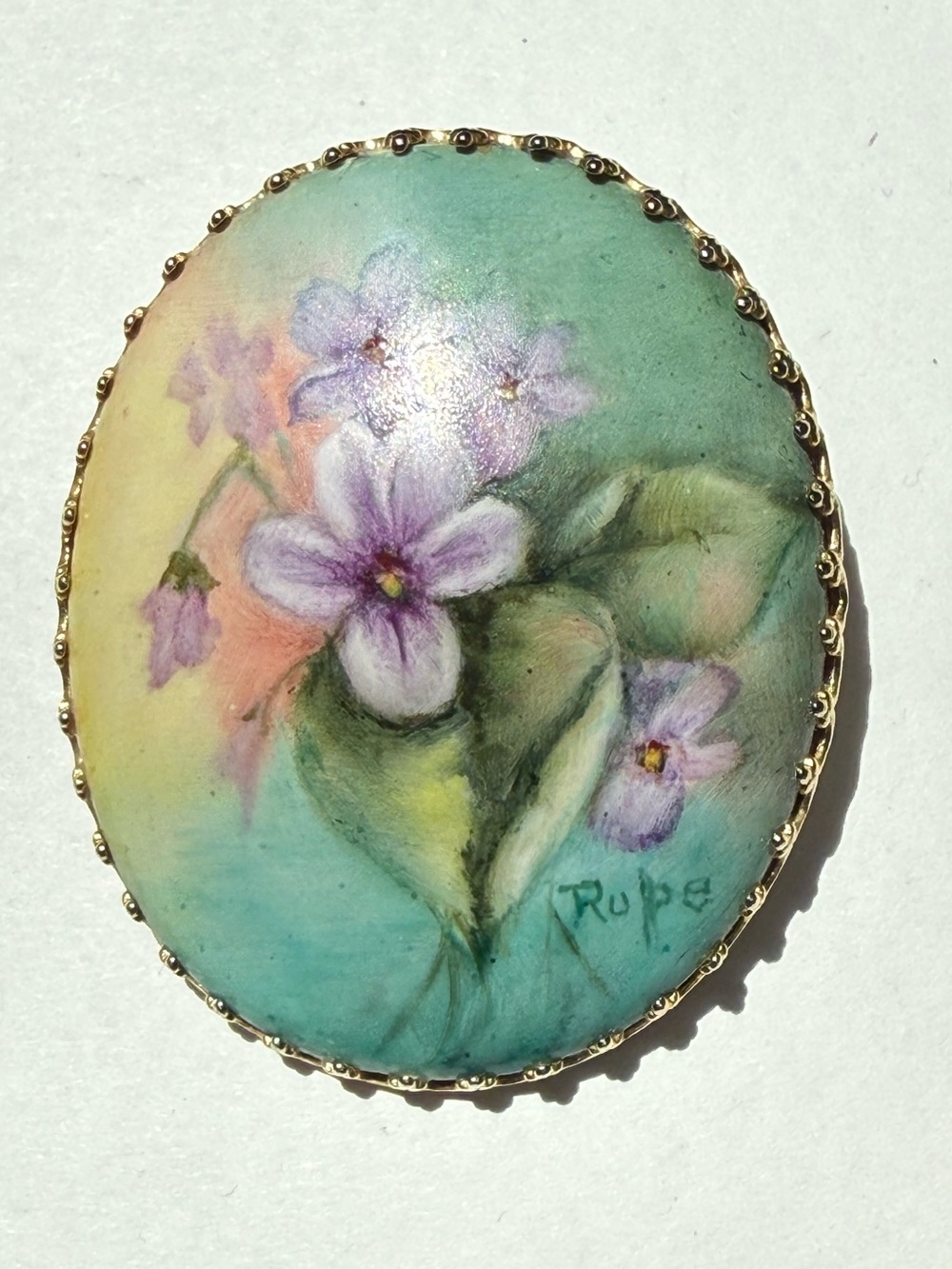 Handpainted Brooch